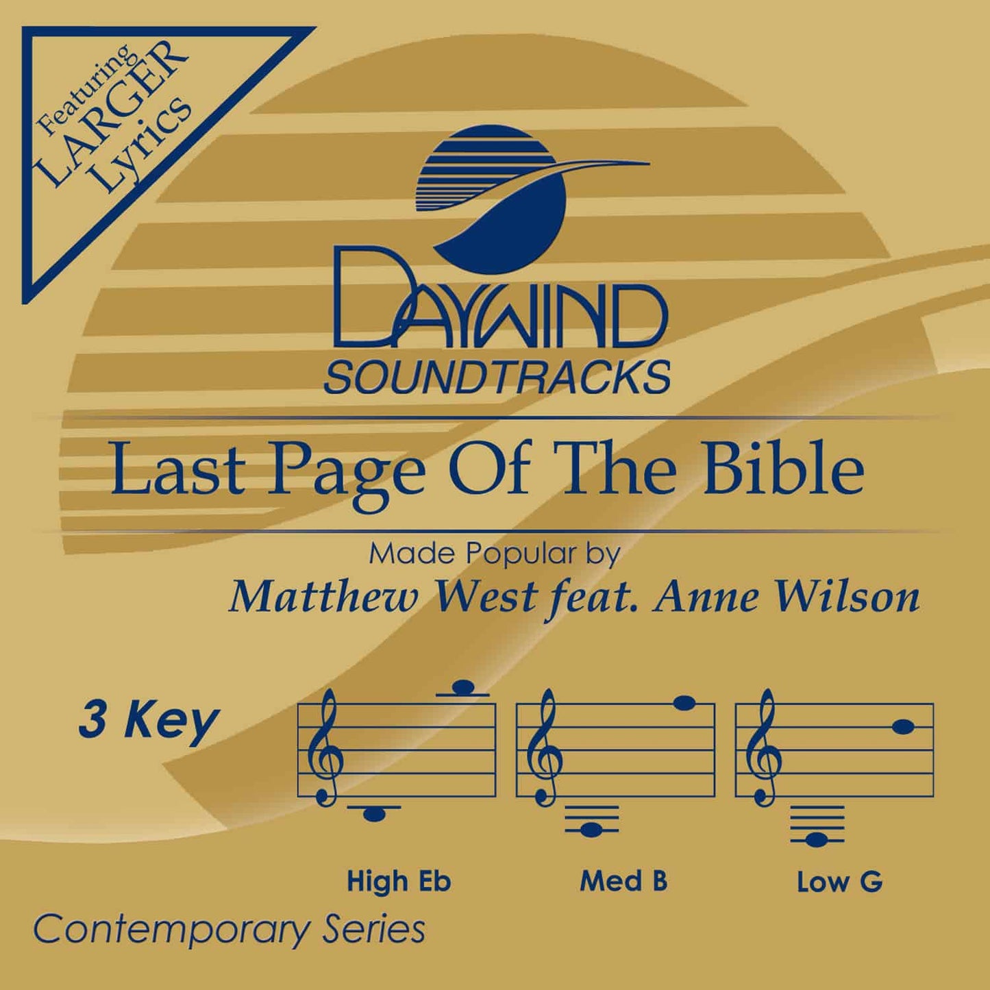 Last Page of the Bible by Matthew West (feat. Anne Wilson) CD