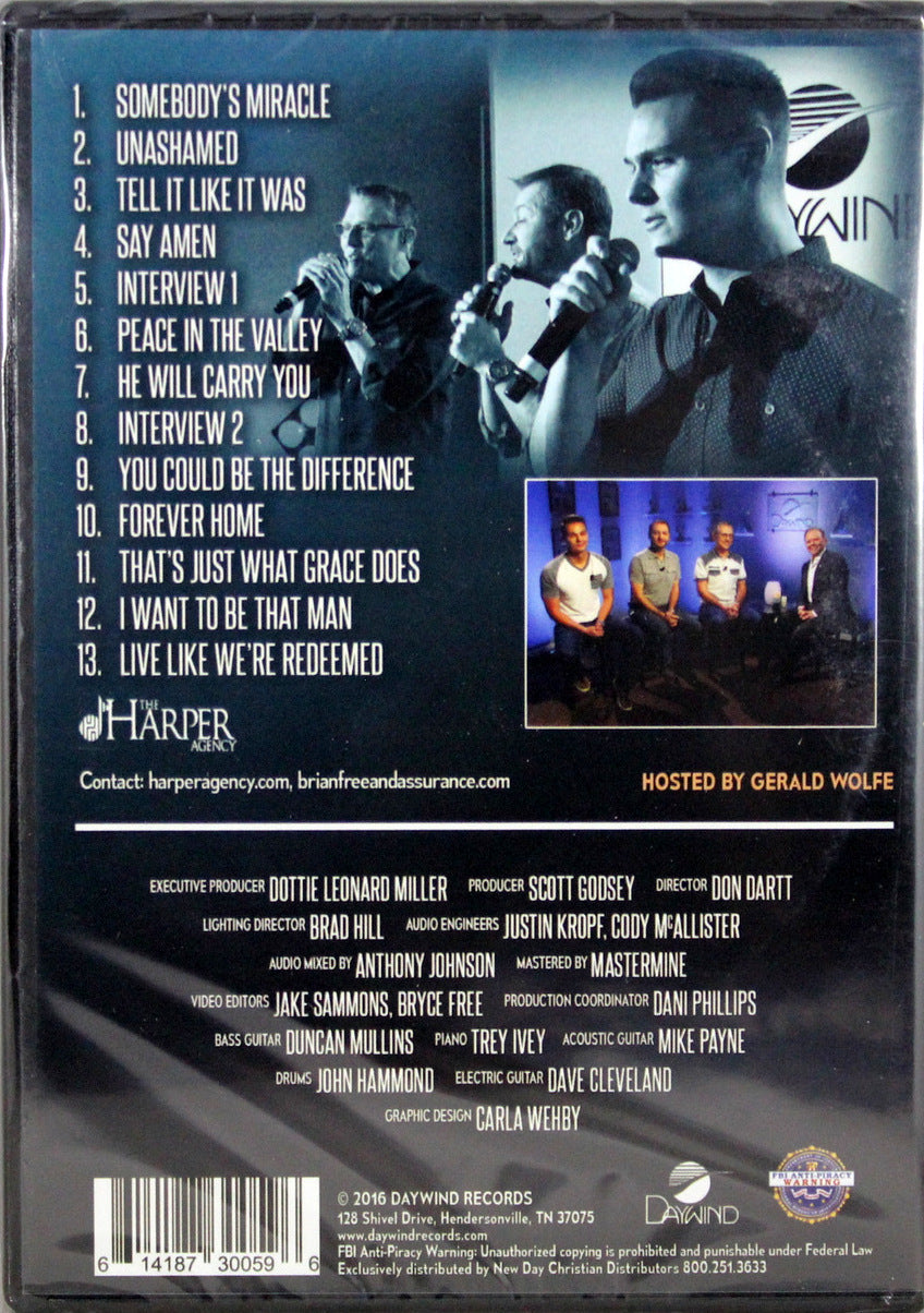 BRIAN FREE & ASSURANCE / LIVE AT DAYWIND STUDIOS DVD & CD SET