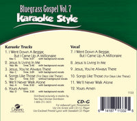 Karaoke Style: Bluegrass Gospel Vol. 7