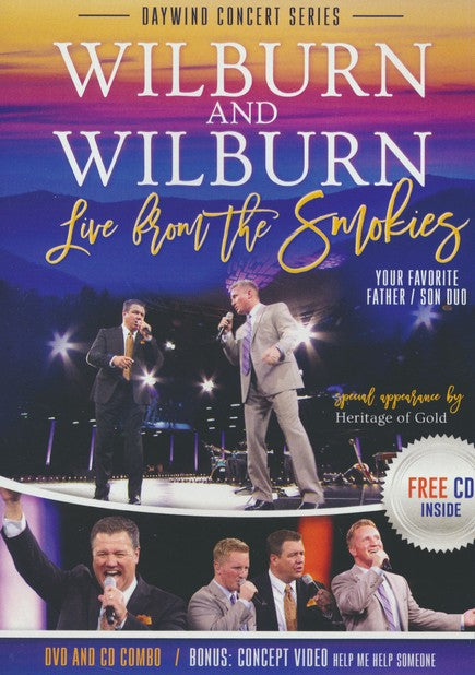 WILBURN & WILBURN / LIVE FROM THE SMOKIES DVD & CD SET