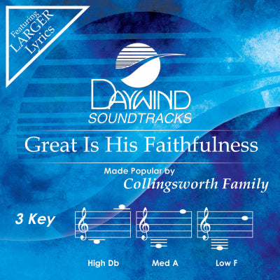 Great Is His Faithfulness by The Collingsworth Family CD