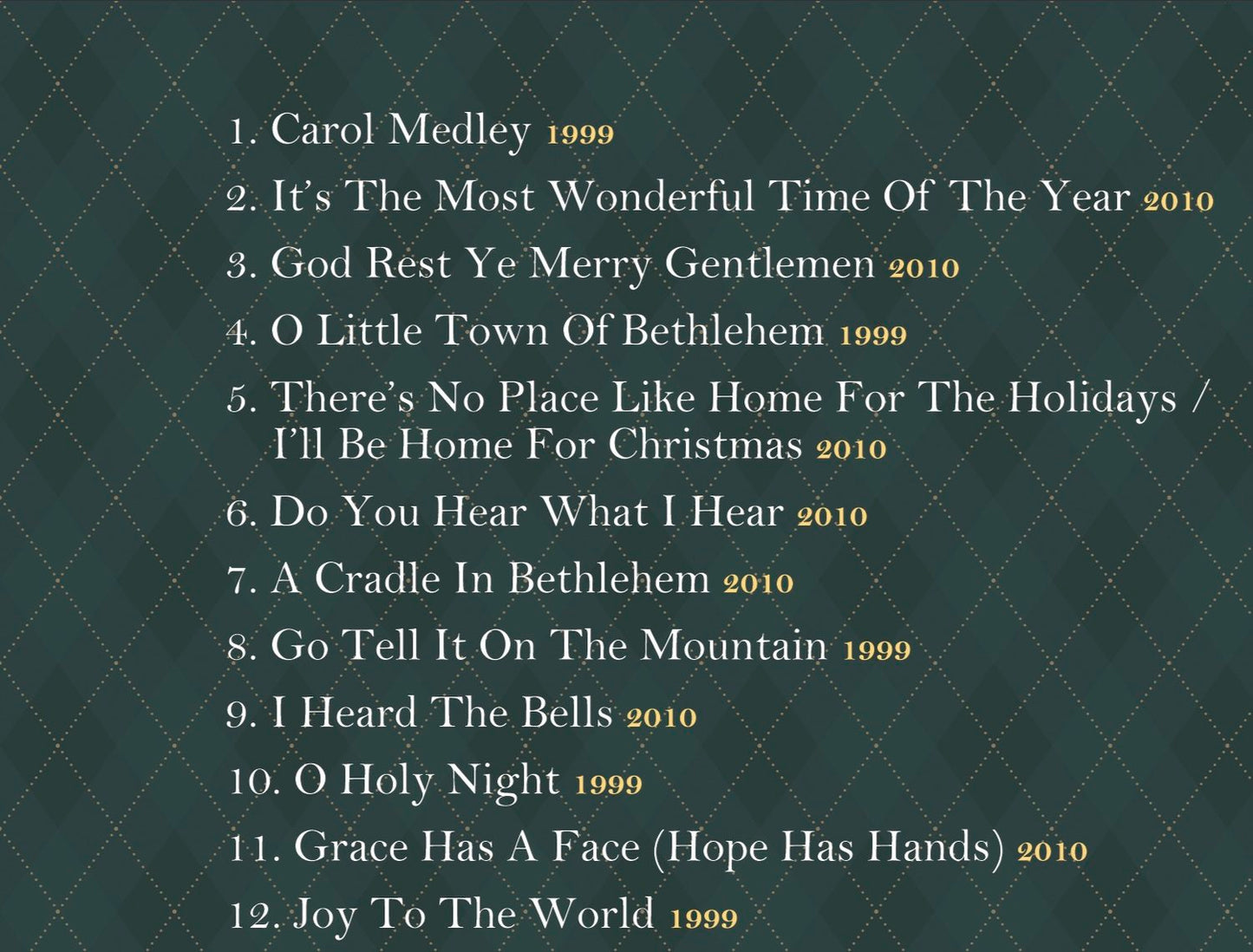 Greater Vision / Christmas Memories CD