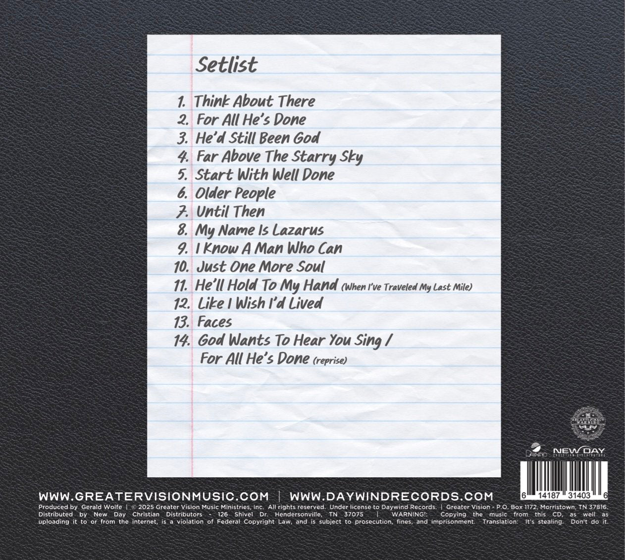 Greater Vision / Go Out To The Program CD