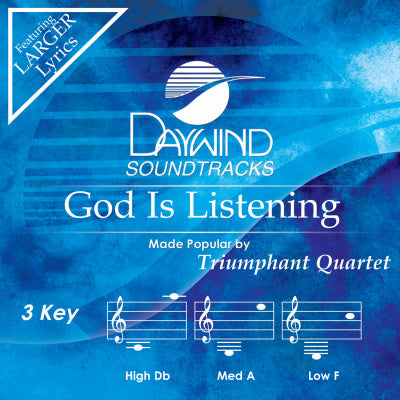 God Is Listening by Triumphant Quartet CD