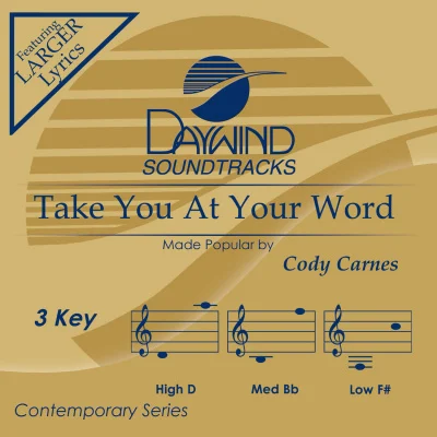 Take You At Your Word by Cody Carnes CD