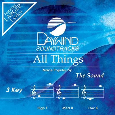 All Things by The Sound CD
