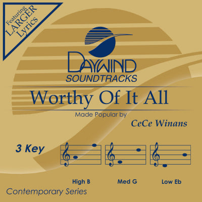 Worthy of It All by Cece Winans CD