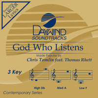 God Who Listens by Chris Tomlin (feat. Thomas Rhett) CD