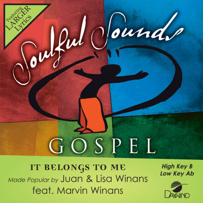 It Belongs to Me by Juan & Lisa Winans (feat. Marvin Winans) CD