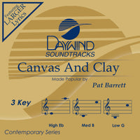 Canvas and Clay by Pat Barrett CD