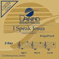 I Speak Jesus by KingsPorch CD
