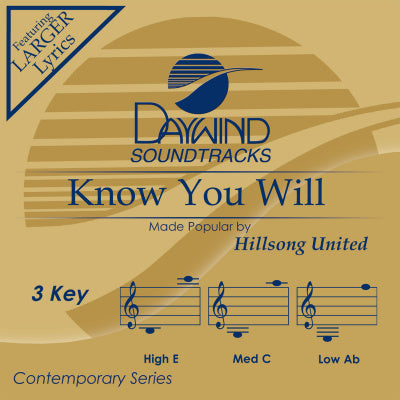 Know You Will by Hillsong United CD