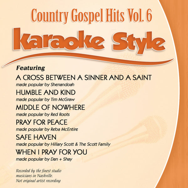 Karaoke Style: Country Gospel Hits, Vol. 6