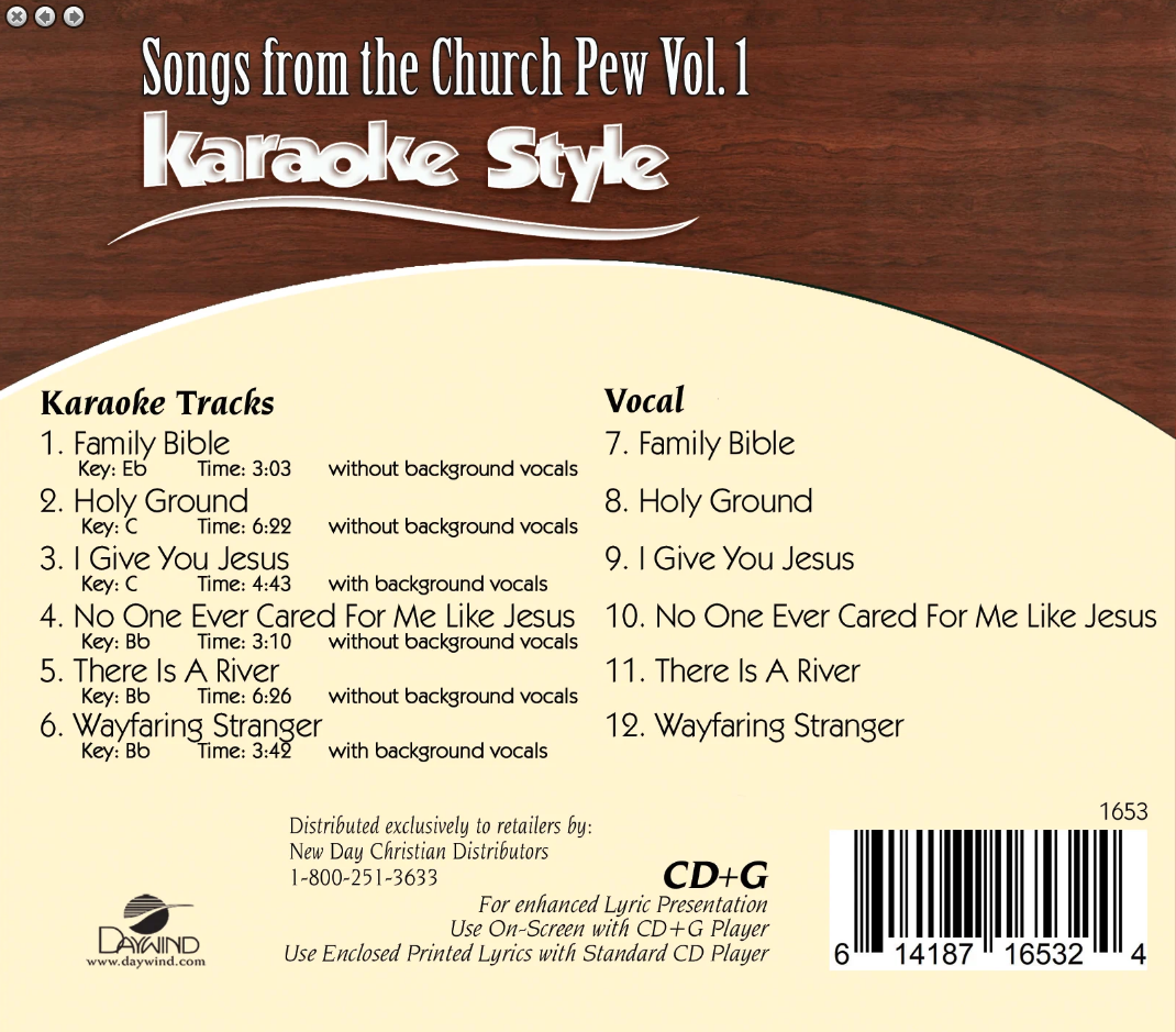 Karaoke Style: Songs From The Church Pew Vol. 1